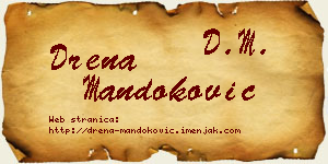 Drena Mandoković vizit kartica